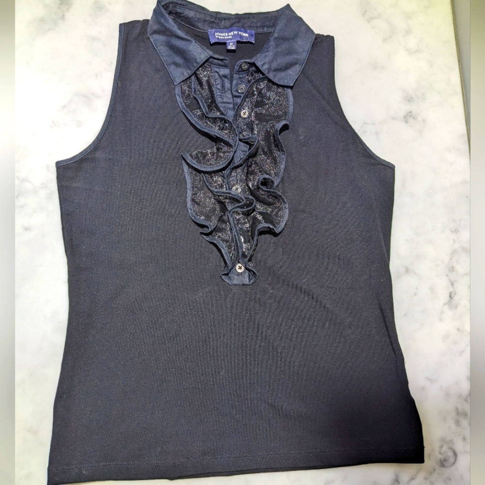 Jones New York Black Tank Top